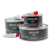 SMOOLAD BLACK Шпатлевка со стекловолокном FIBER 1,0 кг с отв.