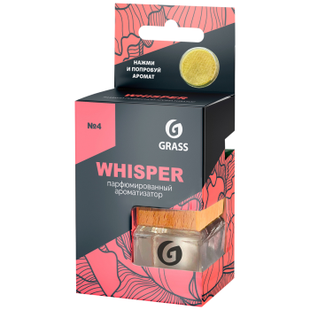 Ароматизатор подвесной жидкий GraSS Whisper (7 мл) бутылочка с пряным цветочным ароматом