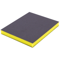 Volca Губка абразивная, двусторонняя, 120х100х12мм, Ultra Fine Grit800, желтая  (упак 20 шт)