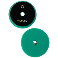 Круг конусный полировочный TILFLEX с отверстием на липучке 150 mm ЗЕЛЕНЫЙ жесткий толщина 25mm