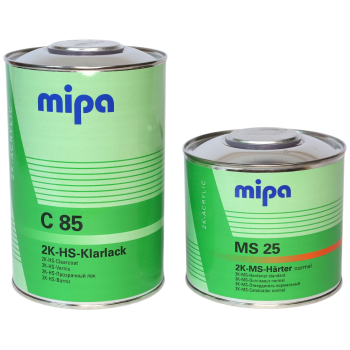 MIPA C 85 2K-HS-Klarlack Лак акриловый с отвердителем MS 25 1.5л