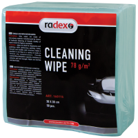 RADEX Протирочные салфетки из нетканого материала CLEANING WIPE 30х30 (50шт/уп) 
