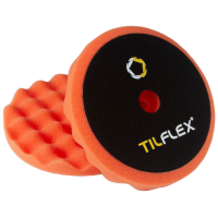 Круг полировочный с отверстием, волнистый 150mm TILFLEX ОРАНЖЕВЫЙ жесткий толщина 25mm