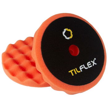 Круг полировочный с отверстием, волнистый 150mm TILFLEX ОРАНЖЕВЫЙ жесткий толщина 25mm