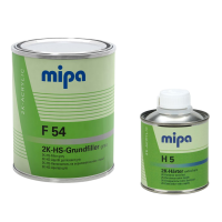 MIPA F54 2K-HS-Grundfiller наполнитель на акриловой основе черный с отвердителем 1,25л