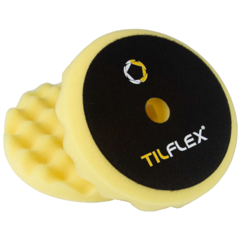 Круг полировочный с отверстием, волнистый 150mm TILFLEX ЖЕЛТЫЙ средней жесткости толщина 25mm
