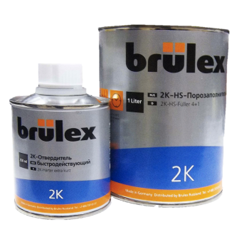 BRULEX Грунт-наполнитель 2K-HS PRO Fuller темно-серый