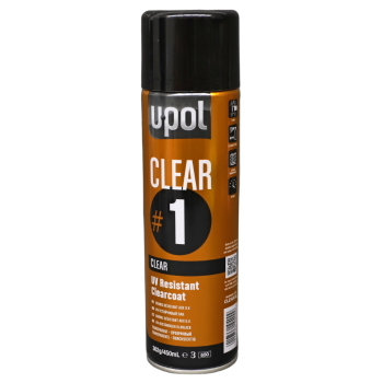 U-POL CLEAR 1 Лак UV-устойчивый с высоким глянцем аэрозоль 450мл
