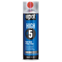 U-POL HIGH 5 Грунт толстослойный темно-серый аэрозоль 450мл