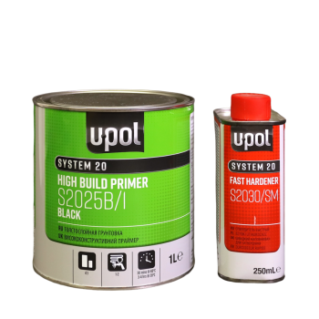 U-POL S2025B/1+S2030SM Грунт наполнитель UHS 4:1 Черный с быстр отв (1+0.25л)