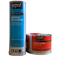 U-POL S2086/1+S2032/S HS Лак прозрачный супербыстрый 3:1, комплект 1л+0.33л