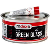 RADEX GREEN GLASS шпатлевка со стекловолокном с отвердителем (0,5 кг)