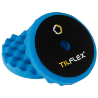 Круг полировочный с отверстием, волнистый 150mm TILFLEX ГОЛУБОЙ средний мягкости толщина 25mm
