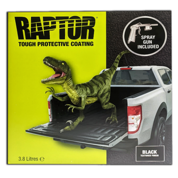 U-POL RAPTOR комплект черный, 3.8л + Пистолет GUN/1