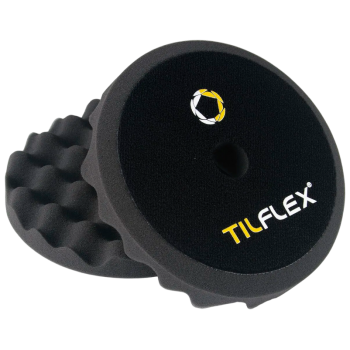 Круг полировочный с отверстием, волнистый 150mm TILFLEX ЧЕРНЫЙ ультра мягкий толщина 25mm
