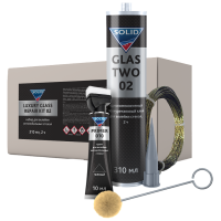 SOLID PROF Luxury Glass Repair Kit 02 - набор для вклейки автомобильных стекол 310ml 2-ч