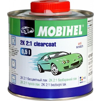 MOBIHEL 2K акриловый бесцветный лак 2:1 Anti Scratch 0.5л