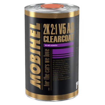 MOBIHEL 2K HS 2:1 бесцветный лак V5 AS 1л