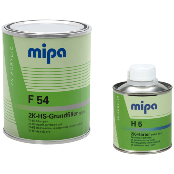 MIPA F54 2K-HS-Grundfiller наполнитель на акриловой основе белый с отвердителем 1,25л