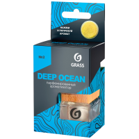 Ароматизатор подвесной жидкий GraSS Deep ocean (7 мл) бутылочка с древесно-цитрусовым ароматом