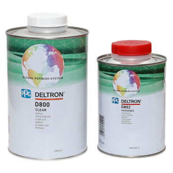 PPG Deltron D800 LS/HS Акрилуретановый глянцевый лак, комплект, 1+0.5л
