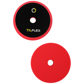 Круг конусный полировочный TILFLEX с отверстием на липучке 150mm TILFLEX РОЗОВЫЙ ультра мягкий толщина 25mm