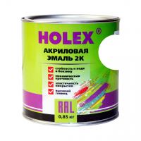 HOLEX 201 Автоэмаль акриловая 2K белая 0,85кг