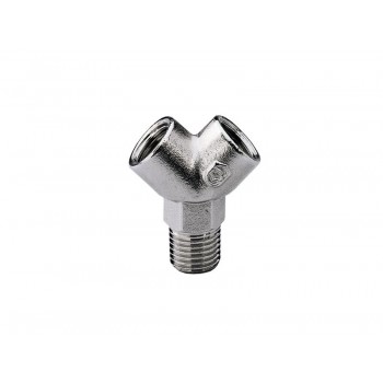 WALMEC соединитель-тройник Asturomec F1/4" - M1/4" - F1/4" (Y)