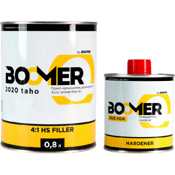 BOOMER Taho Грунт-наполнитель 4:1, акриловый + отвердитель. Цвет: черный