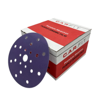C.A.R.FIT Purple ceramic film Материал абразивный в кругах, на пластиковой основе D 125 мм, 8 отверстий, P120