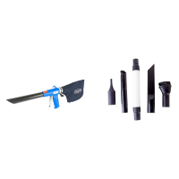 WiederKraft WDK-29410 Пневматический пылесос с функцией обдува и дополнительными аксессуарами