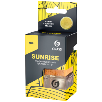 Ароматизатор подвесной жидкий GraSS Sunrise (7 мл) бутылочка с фруктово-цветочным ароматом