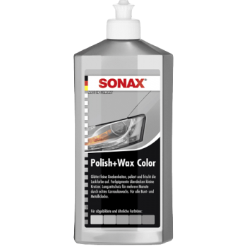 SONAX Серый (серый металлик) автополироль (тефлон) с воском NanoPro + карандаш 500 мл