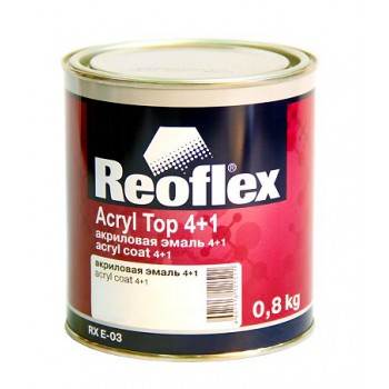 REOFLEX 2K Акриловая эмаль 4+1 черная 601 (0,8 кг)