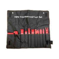 SOLID PLASTIC PULLER SET Набор пластиковых съемников для панелей салона автомобиля, 11 пр