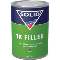 SOLID 1K FILLER (800 мл) - однокомпонентный грунт, цвет серый