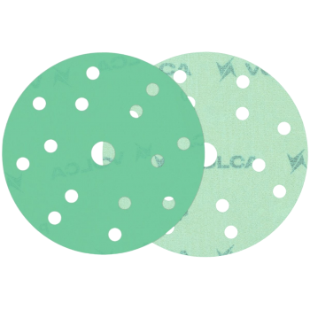 VOLCA Диск абразивный Emerald пленочная основа, 150 мм, 15 отверстий, P240