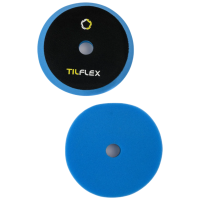 Круг конусный полировочный TILFLEX с отверстием  на липучке 150 mm ГОЛУБОЙ мягкий толщина 25mm