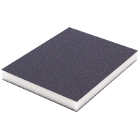Volca Губка абразивная, двусторонняя, 120х100х12мм, Medium Grit 280, белая  (упак 20 шт)
