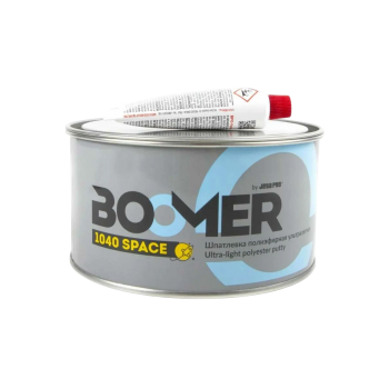 BOOMER SPACE Шпатлевка полиэфирная универсальная ультралегкая 1,0+0,02 кг
