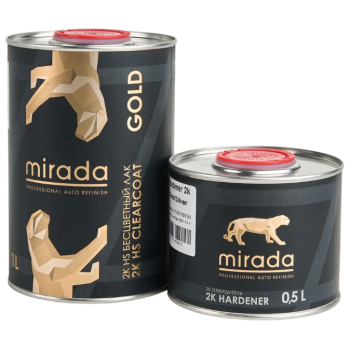 Лак Mirada Gold HS 1л + Отвердитель для лака Mirada Gold/Silver 0.5л
