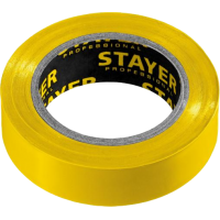 STAYER Protect-10 15 мм х 10 м желто-зеленая не поддерживает горение, Изоляционная лента ПВХ