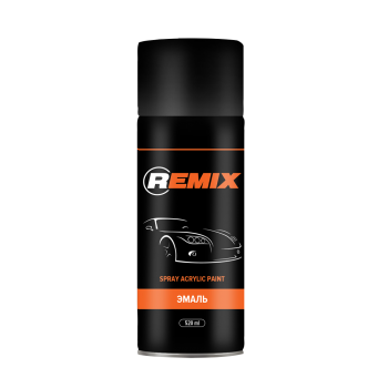 REMIX Эмаль черный матовый аэрозоль, 520 мл