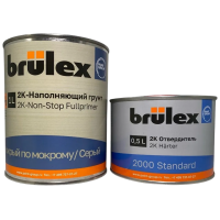 BRULEX Грунт 2K наполняющий Nonstop Fullprimer серый, 1л + отв. Brulex 2K 2000 Standart 0.5л.