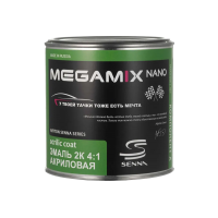 MegaMix Акриловая эмаль 2K 4:1 Белый ГАЗ 202, 920г/840мл